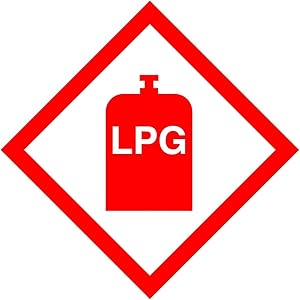 5.1 Gas warning decals LPG Label For Campers, Caravans & Motorhomes