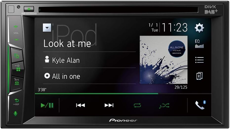 Pioneer CD Player Stereo upgrade 6.8" Capacitive Touchscreen Apple CarPlay Android Auto DAB/DAB+ Digital Radio Bluetooth Mechafree Spotify (Copy)
