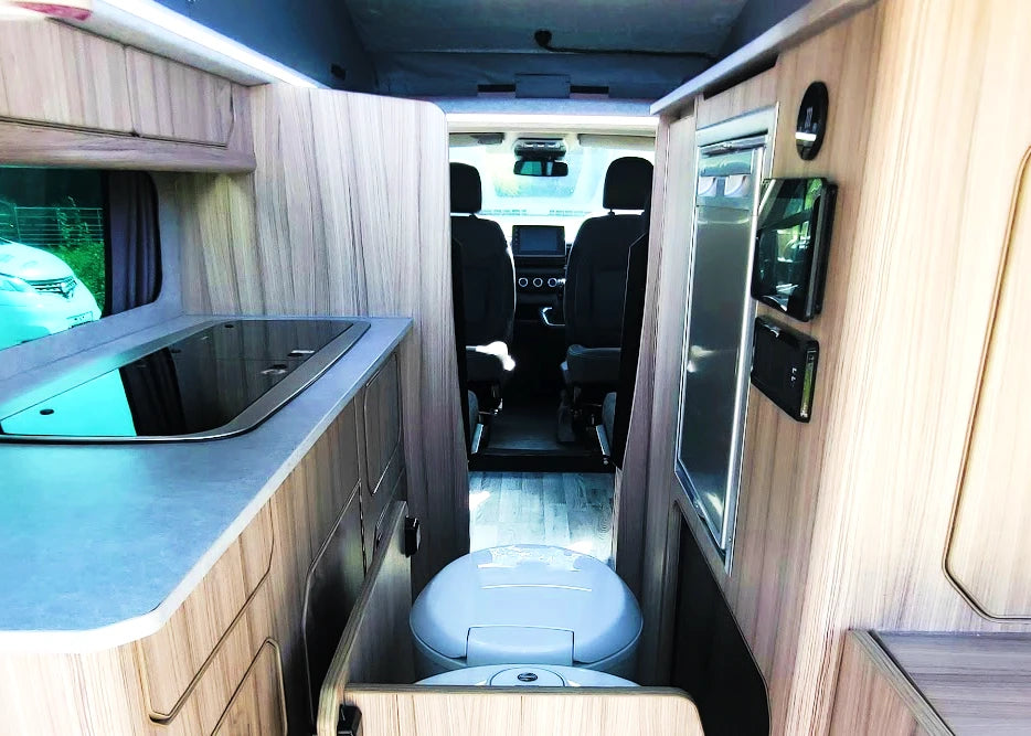 The Witley – Flagship Twin-Bed VW Transporter Campervan Conversion with Toilet | T5 T6 T7 | 4, 5 or 6 Seats