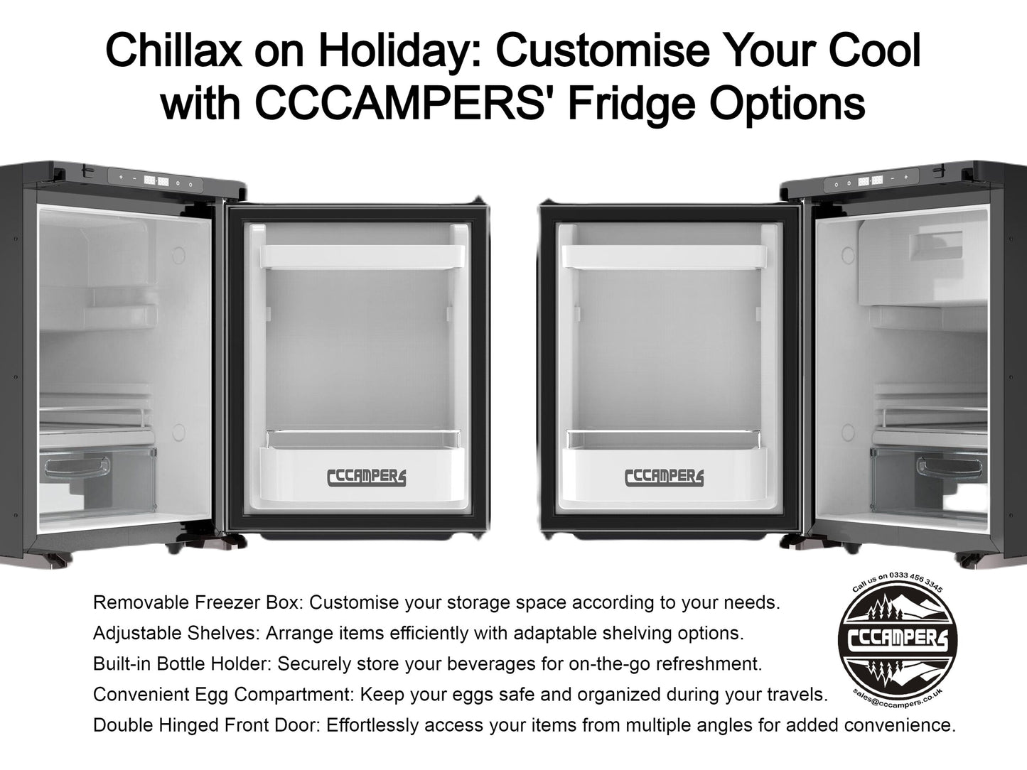 Chillax on Holiday: Customise Your Cool with CCCAMPERS' Fridge Options - cccampers.myshopify.com