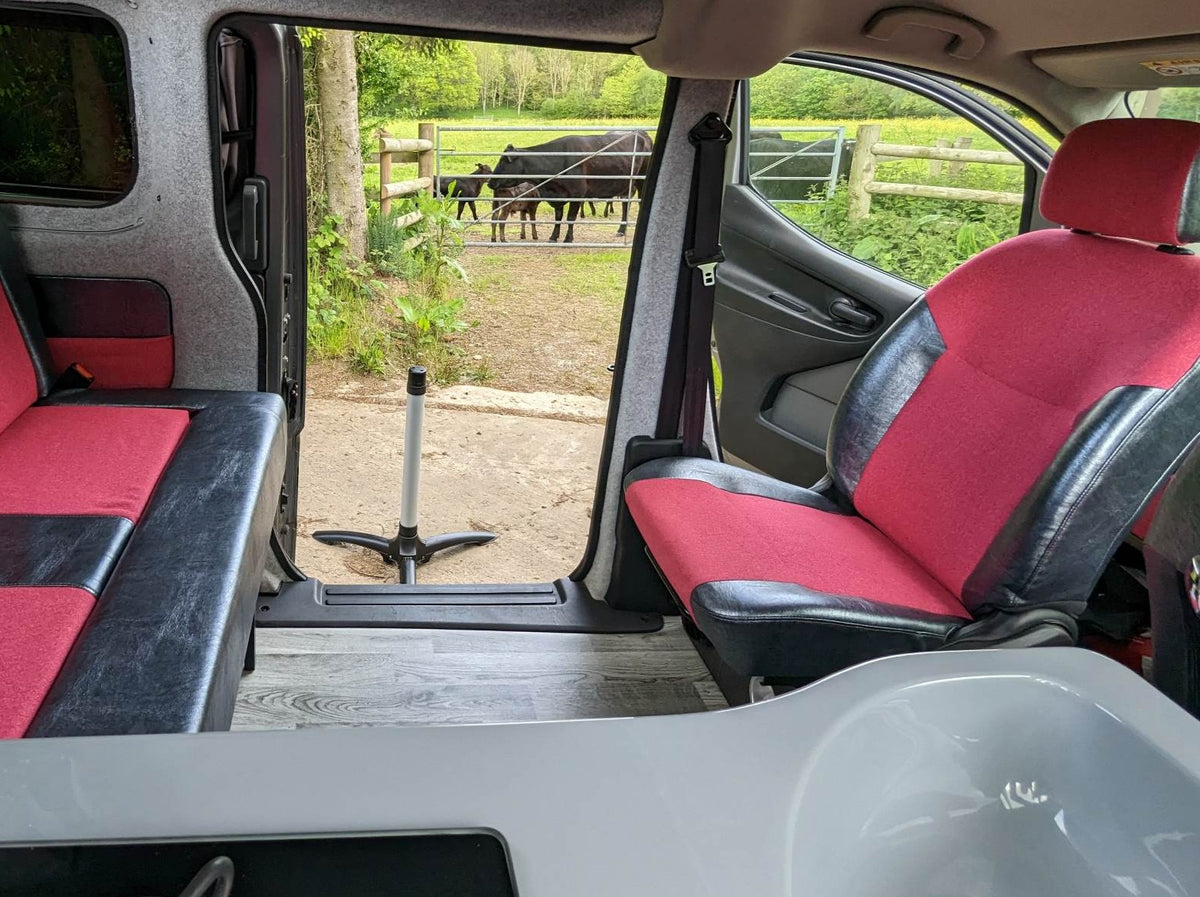 Nissan NV200 Passenger Seat Swivel Plate Fully Fitted - cccampers.myshopify.com