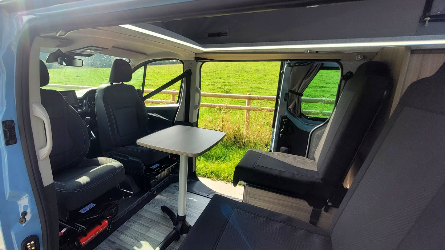 The Flagship Witley Twin-Bed Campervan Conversion with Toilet for Renault Trafic : Available with 4, 5, or 6 Travelling Seats
