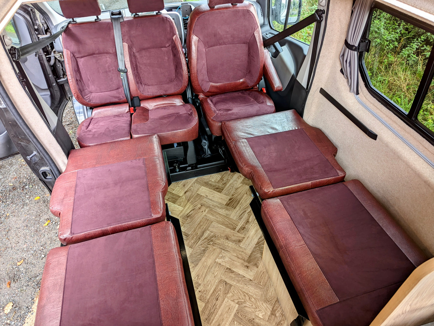 Nissan NV300 Primastar Campervan Conversion – Twin Single Beds or Full-Width Bed You can’t get any bigger!