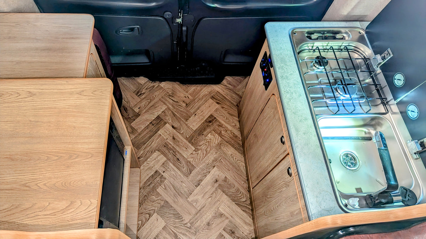 Nissan NV300 Primastar Campervan Conversion – Twin Single Beds or Full-Width Bed You can’t get any bigger!
