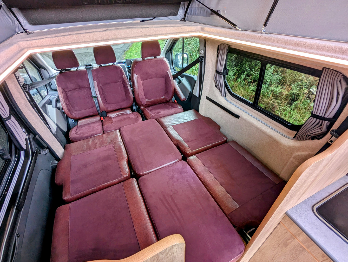 Nissan NV300 Primastar Campervan Conversion – Twin Single Beds or Full-Width Bed You can’t get any bigger!