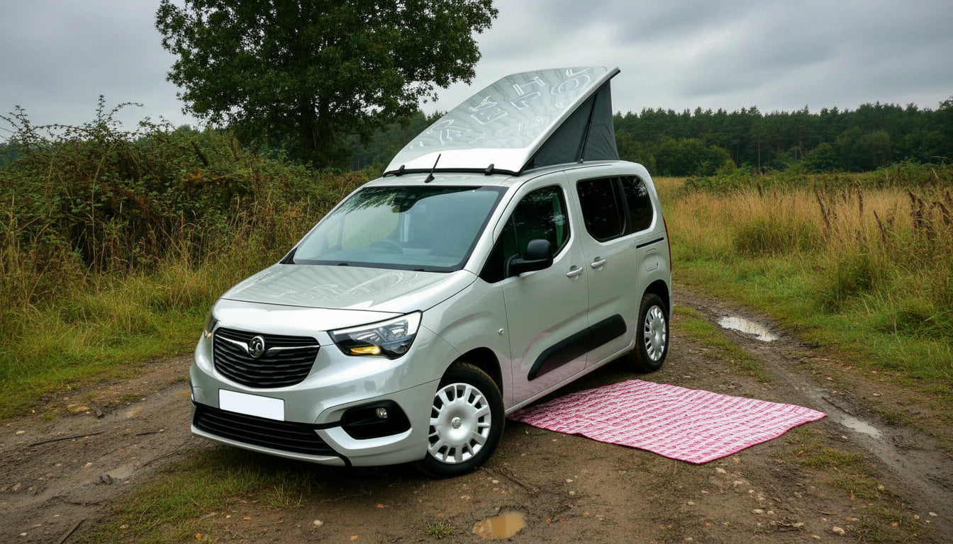 Stargaze Pop Top Elevating Roof for the new shape Citroën Berlingo, Peugeot Partner, Vauxhall Combo, Toyota ProAce, and Fiat Doblò SWB Campervans