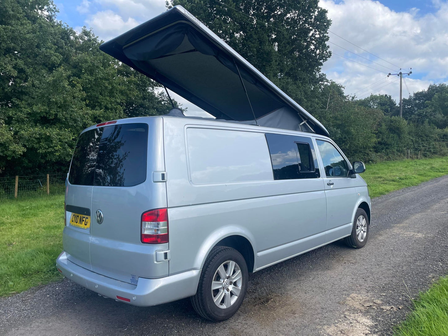 Stargaze Pop Up Rear Elevating Roof for the 2003 onward Volkswagen Transporter T5 T6 - cccampers.myshopify.com