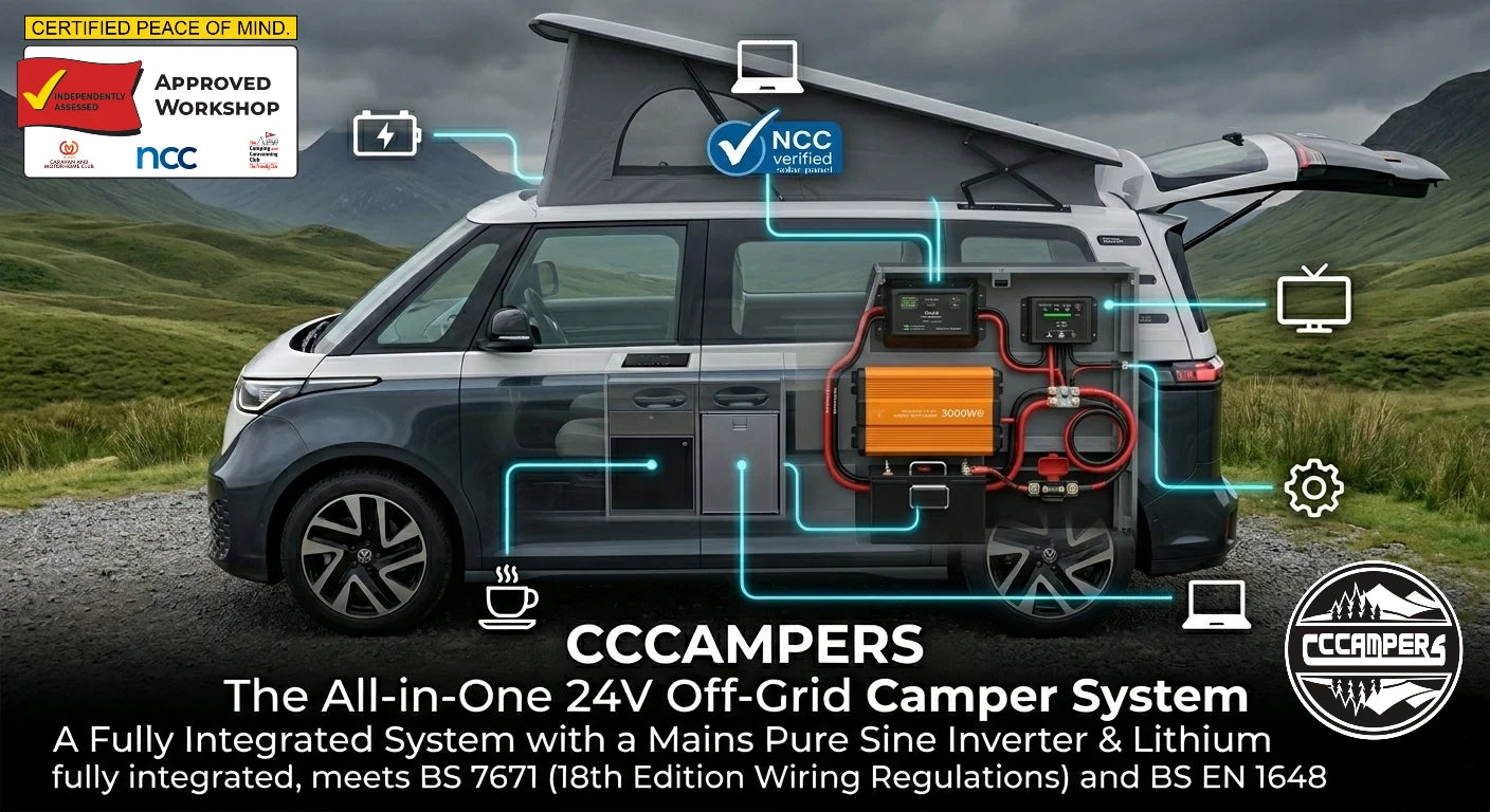 Nomad Power Upgrade — 3000W Inverter & 640Ah LiFePO4 | VW ID. Buzz Wyre, Maxus eDeliver 3 Kinlet & More