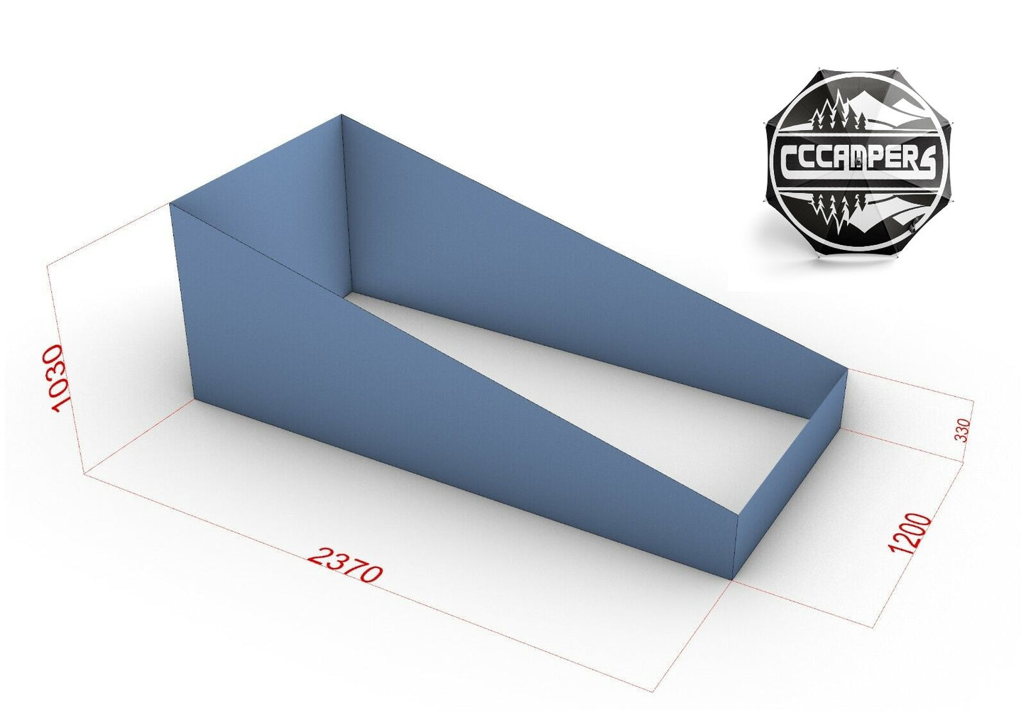 2.3 Elevating Pop Top roof canvas complete replacement - cccampers.myshopify.com