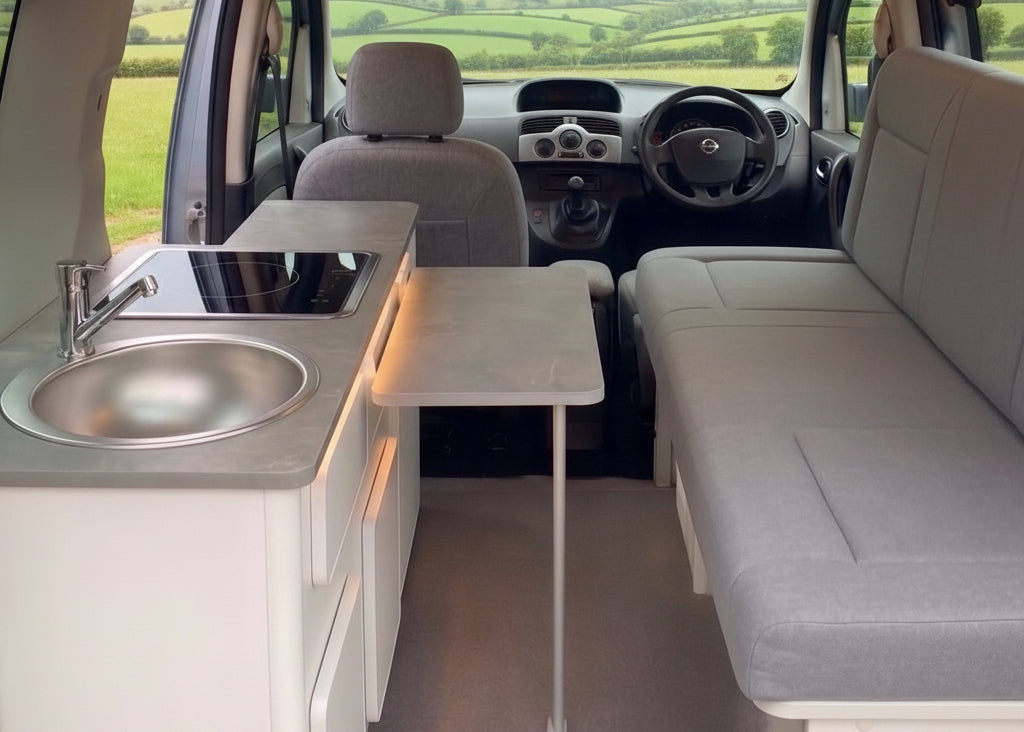 kangoo als camper Renault Panel Van Conversion (2021+) – Farbe:chocolate Portal Outdoor Vorzelt Wohnwagen Fisch