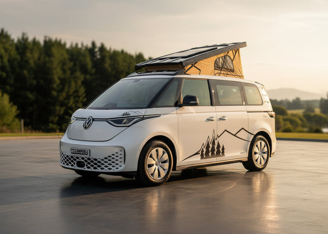 Wyre Volkswagen ID. Buzz electric campervan converted by CCCampers in Worcestershire