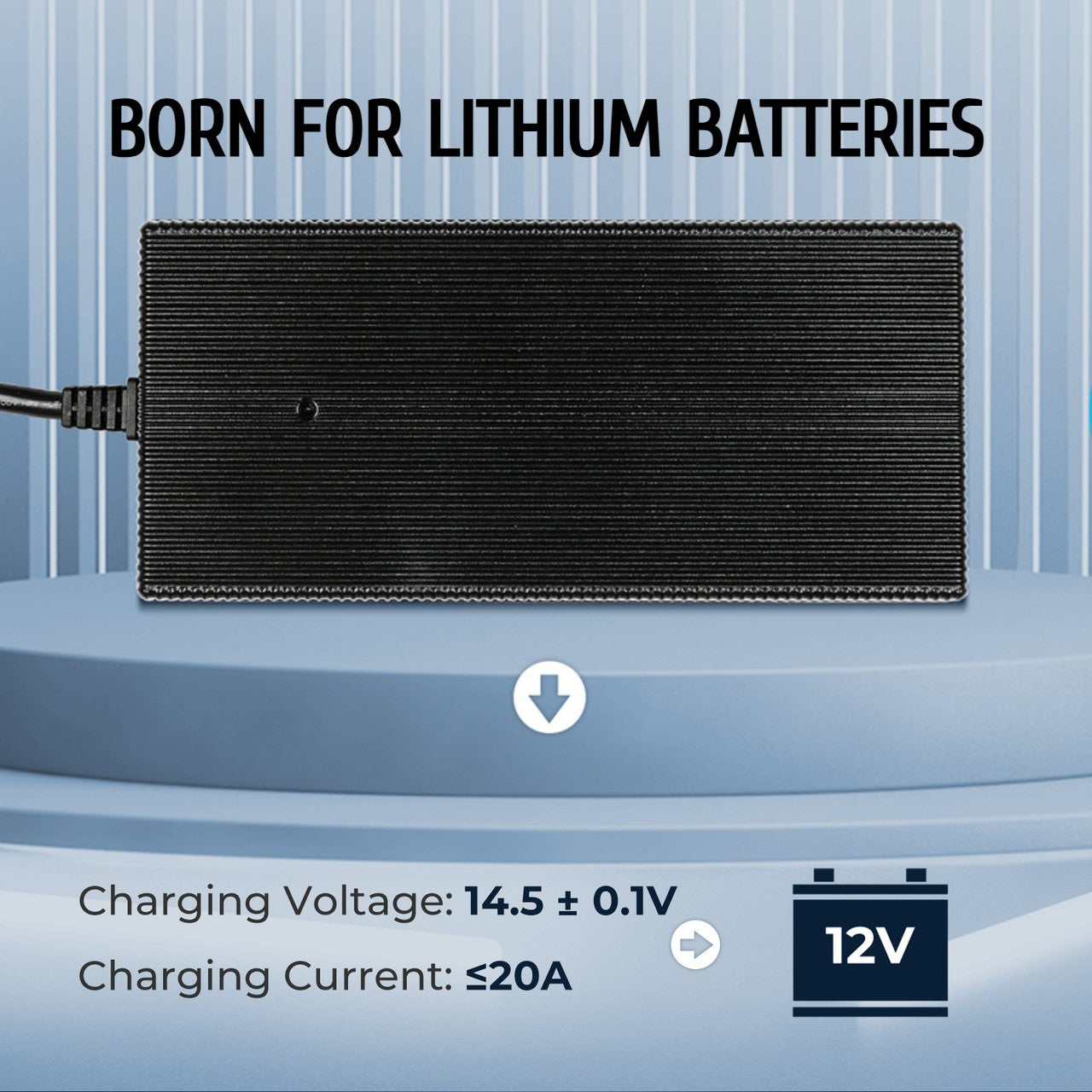 Space-Saving 240V Off-Grid Power System: Lithium LiFePO4 Battery and a Pure Sine Wave Inverter with UPS. It includes a mains charger and a DC-DC On-Board Charger with MPPT ultimate off-grid freedom.