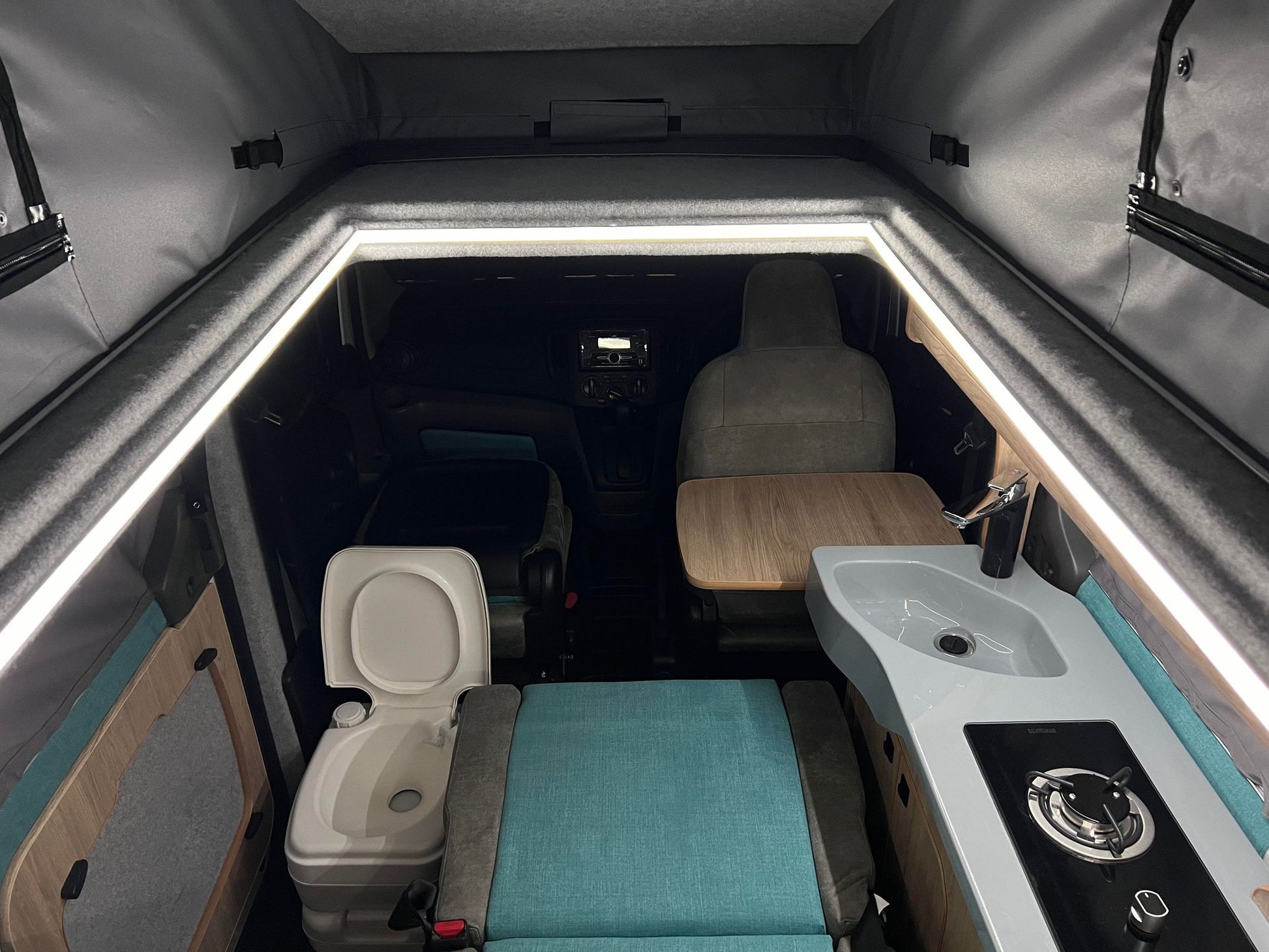 The Clee Solo or Duo Camper Van Conversion for the Nissan NV200 & eNV200 Diesel or Electric Camper. - cccampers.myshopify.com