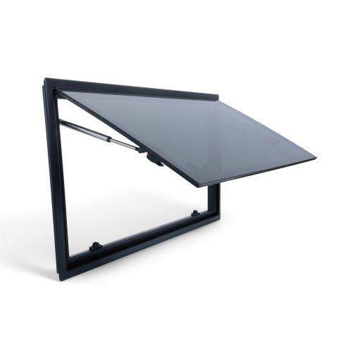 Top-Hinged Aluminium Cassette Window with Blackout Blind & Flyscreen | Campervan Upgrade