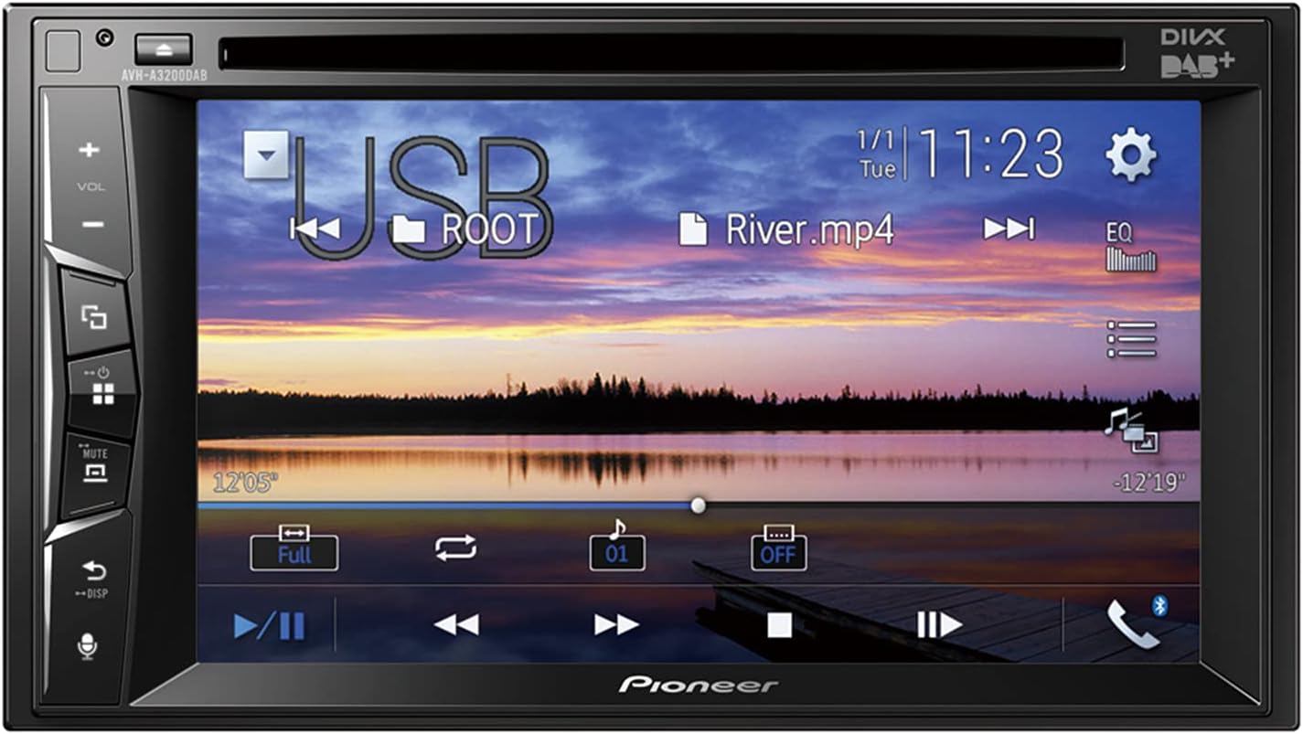 Pioneer CD Player Stereo upgrade 6.8" Capacitive Touchscreen Apple CarPlay Android Auto DAB/DAB+ Digital Radio Bluetooth Mechafree Spotify (Copy)