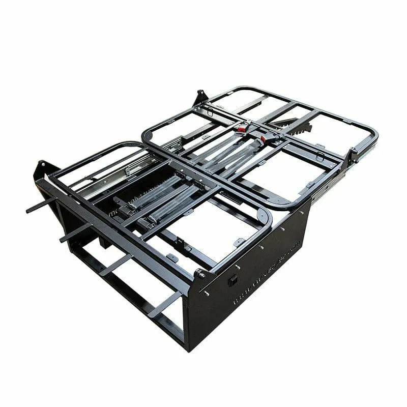 Bliss 1100mm Rock and Roll Seat Bed – M1 Crash-Tested, ISOFIX, Gas Locker | Campervan Double Bed