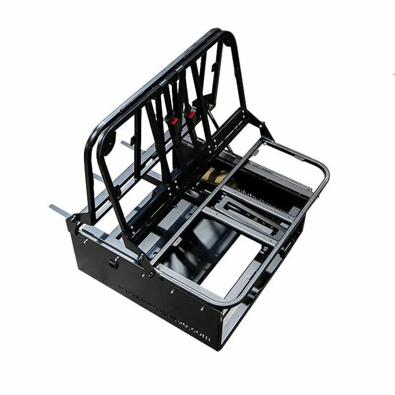 Bliss 1100mm Rock and Roll Seat Bed – M1 Crash-Tested, ISOFIX, Gas Locker | Campervan Double Bed