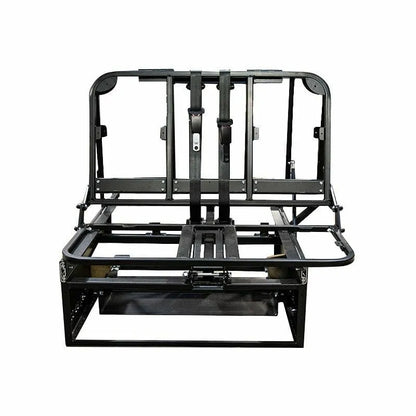 Bliss 1100mm Rock and Roll Seat Bed – M1 Crash-Tested, ISOFIX, Gas Locker | Campervan Double Bed