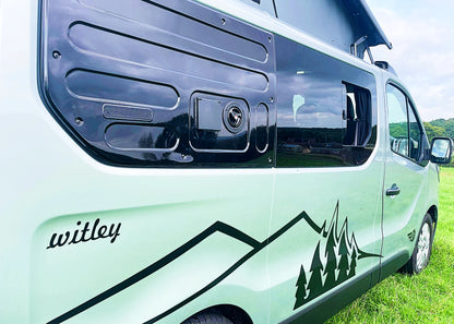 The Flagship Witley Twin-Bed Campervan Conversion with Toilet for Nissan Primastar : Available with 4, 5, or 6 Travelling Seats