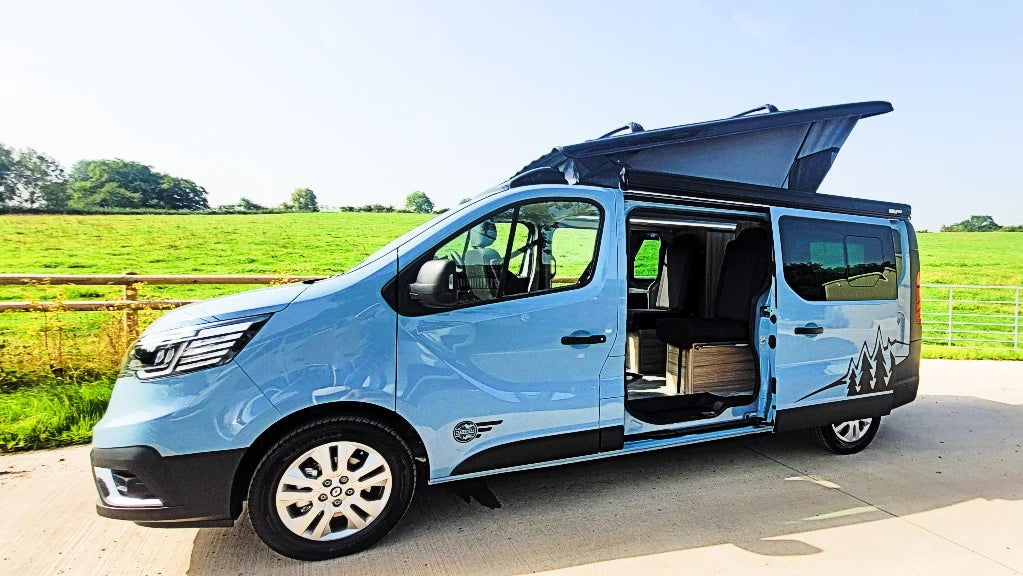 The Flagship Witley Twin-Bed Campervan Conversion with Toilet for Nissan Primastar : Available with 4, 5, or 6 Travelling Seats