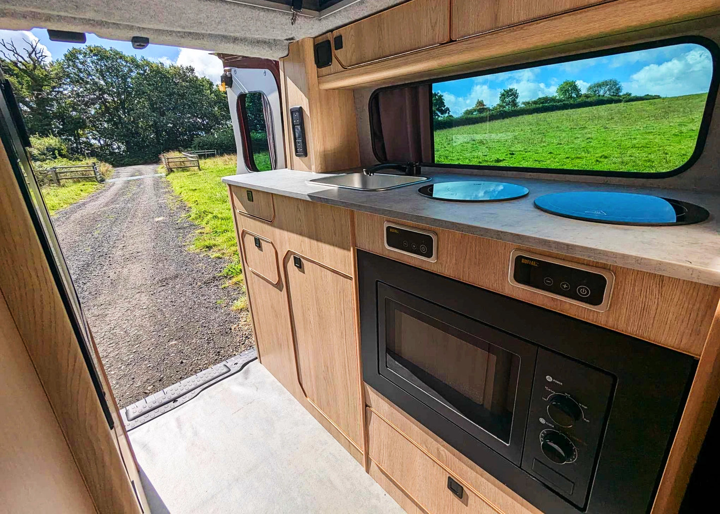 The Flagship Witley Twin-Bed Campervan Conversion with Toilet for Nissan Primastar : Available with 4, 5, or 6 Travelling Seats
