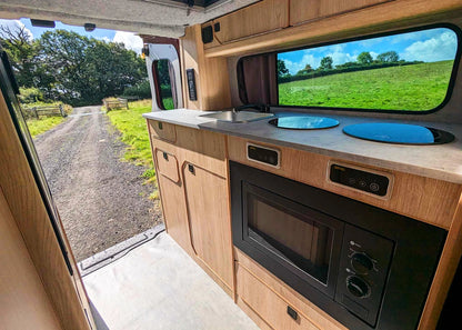 The Flagship Witley Twin-Bed Campervan Conversion with Toilet for Nissan Primastar : Available with 4, 5, or 6 Travelling Seats