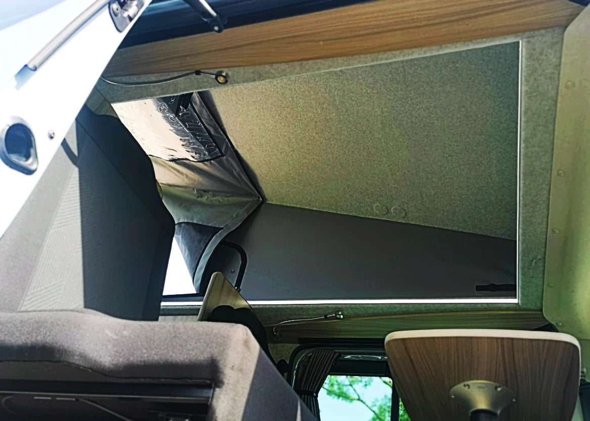 The Flagship Witley Twin-Bed Campervan Conversion with Toilet for Nissan Primastar : Available with 4, 5, or 6 Travelling Seats