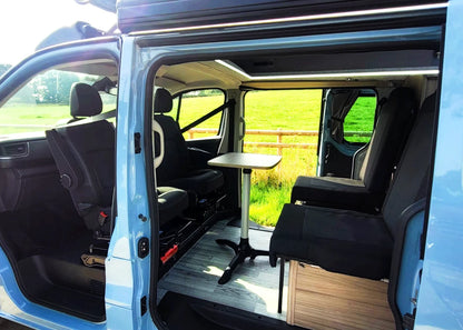 The Flagship Witley Twin-Bed Campervan Conversion with Toilet for Nissan Primastar : Available with 4, 5, or 6 Travelling Seats