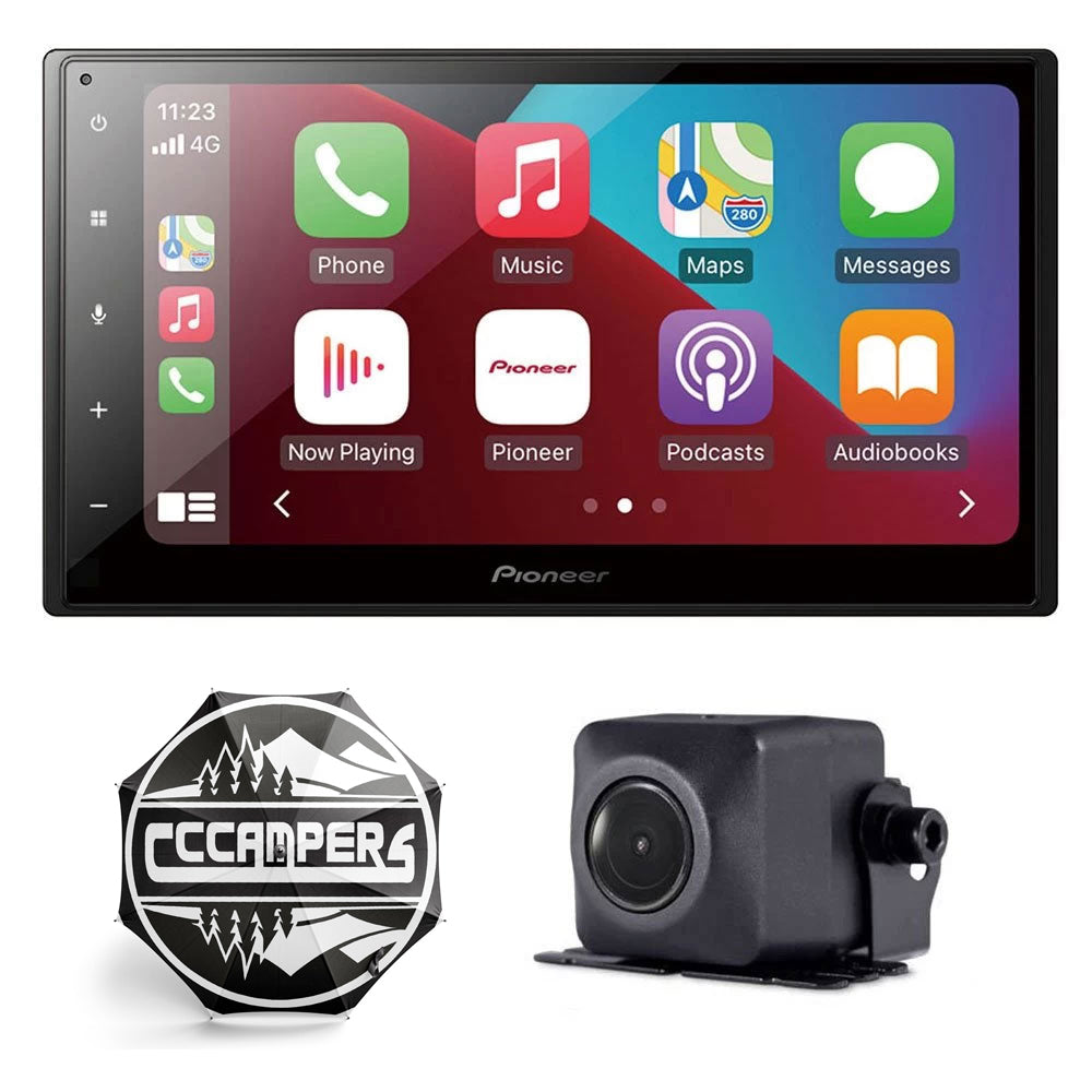 Pioneer Stereo upgrade 6.8" Capacitive Touchscreen Apple CarPlay Android Auto DAB/DAB+ Digital Radio Bluetooth Mechafree Spotify - cccampers.myshopify.com
