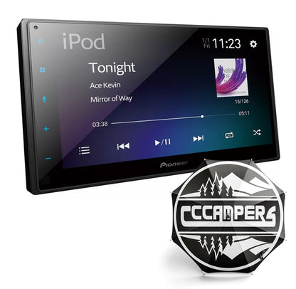 Pioneer Stereo upgrade 6.8" Capacitive Touchscreen Apple CarPlay Android Auto DAB/DAB+ Digital Radio Bluetooth Mechafree Spotify