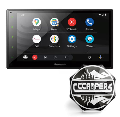 Pioneer Stereo upgrade 6.8" Capacitive Touchscreen Apple CarPlay Android Auto DAB/DAB+ Digital Radio Bluetooth Mechafree Spotify - cccampers.myshopify.com