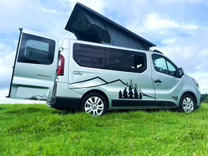 The Witley Camper Van Conversion for the Vauxhall Vivaro, Renault Trafic, Nissan NV300 Fiat Talento with up to  six 6 traveling seat camper