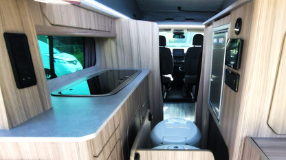 The Witley Renault Trafic Sport with an automatic option by CCCAMPERS fully-featured mini micro compact campervan motorhome - cccampers.myshopify.com