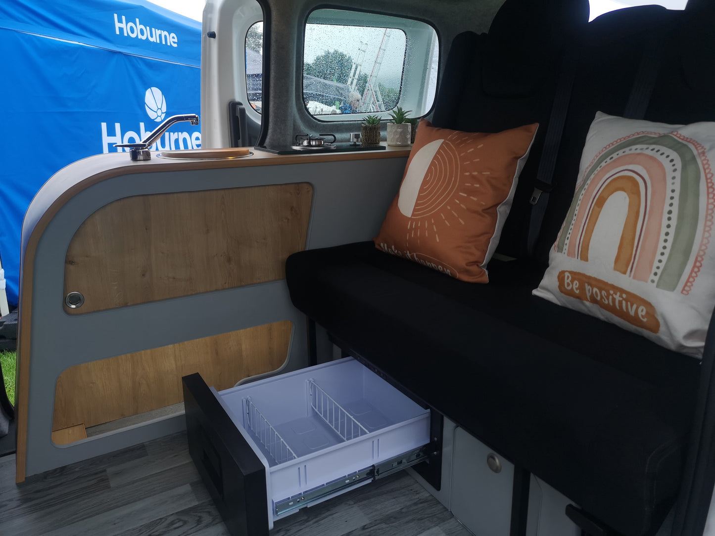 M1 Crash-Tested Duo Double Travelling Seat Bed for Nissan NV200 and e-NV200 - Lifetime Warranty | CCCAMPERS