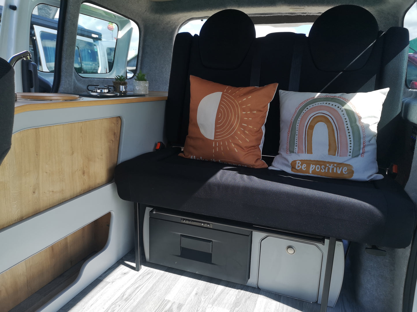 M1 Crash-Tested Duo Double Travelling Seat Bed for Nissan NV200 and e-NV200 - Lifetime Warranty | CCCAMPERS