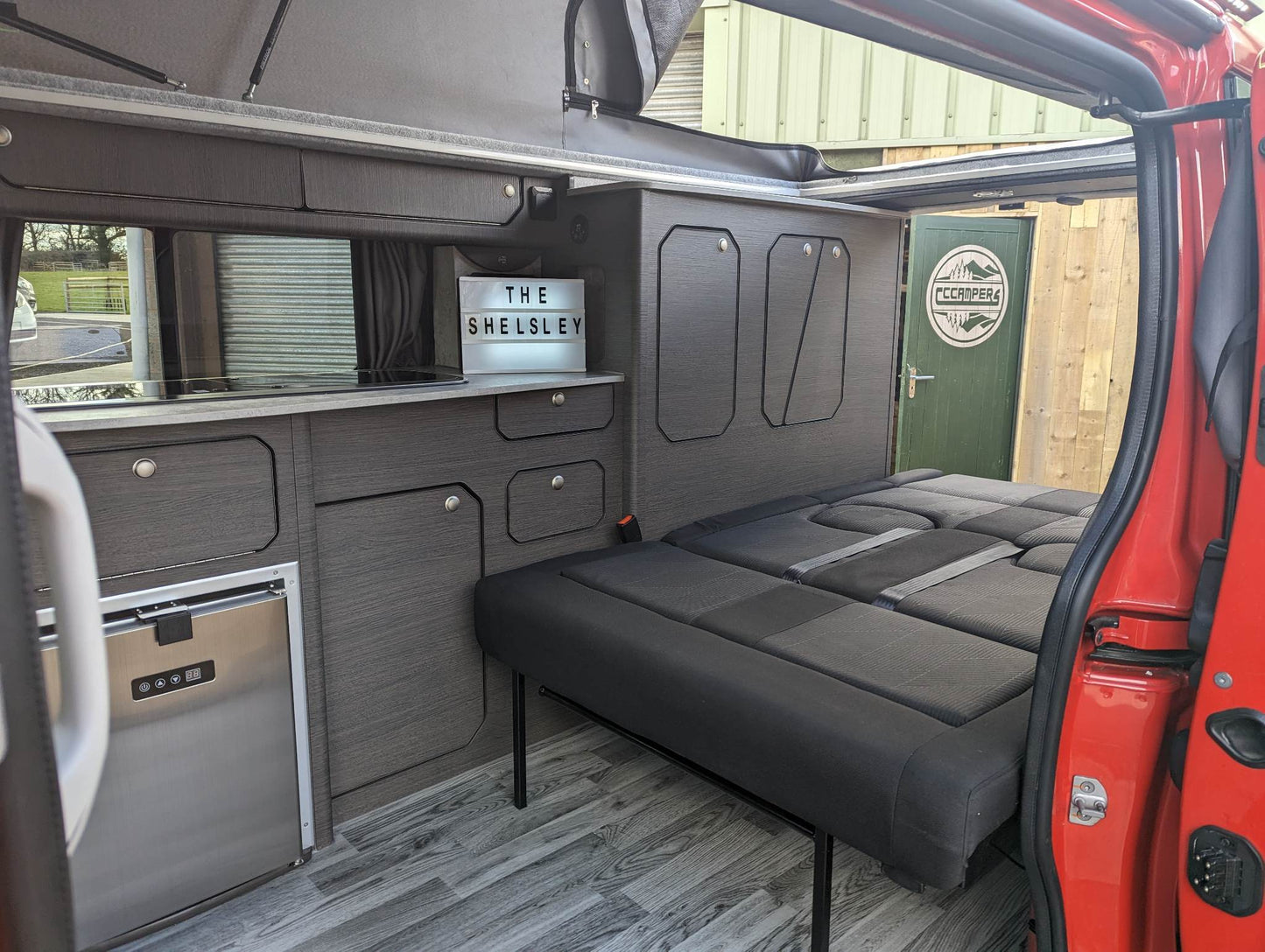 M1 Crash-Tested Duo Double Travelling Seat Bed for: Ford Transit Custom, Nissan NV300 & Primastar, Renault Trafic, Vauxhall Vivaro, VW Transporter