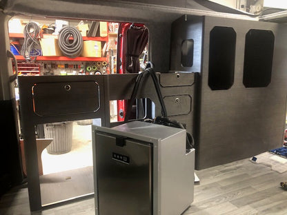 Pre converted Camper/ Van Re-trimming van after installing STARGAZE Pop Up / Elevating Roof - cccampers.myshopify.com