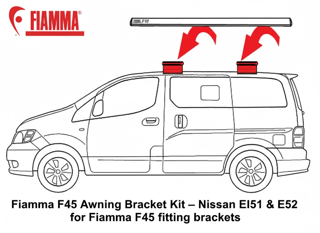 Fiamma F45 Awning Bracket Kit – Nissan Elgrand E51 & E52