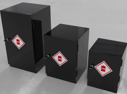 5.1 Install a metal Gas Locker to fulfil the requirements of BS EN 1949