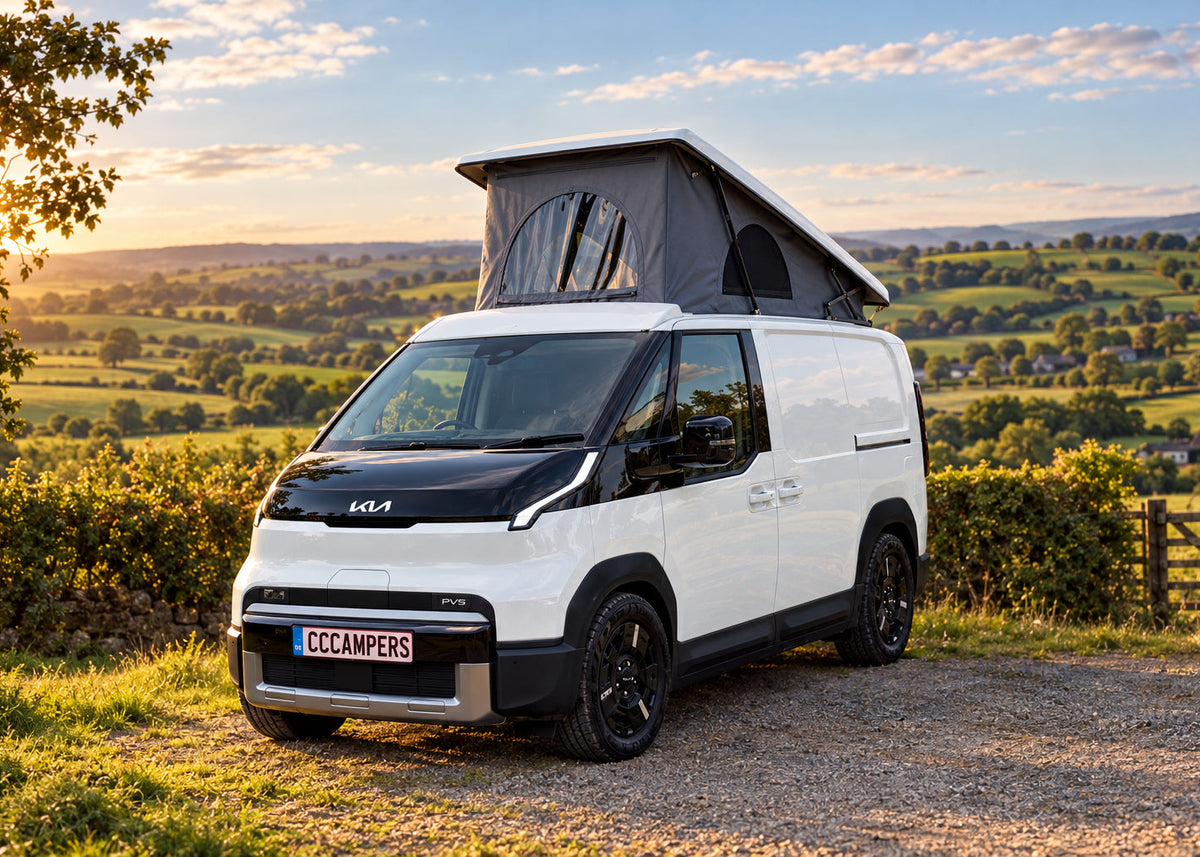 Kia PV5 Stargaze Pop-Top Roof | Front-Opening | M1 & TÜV Tested | CCCampers