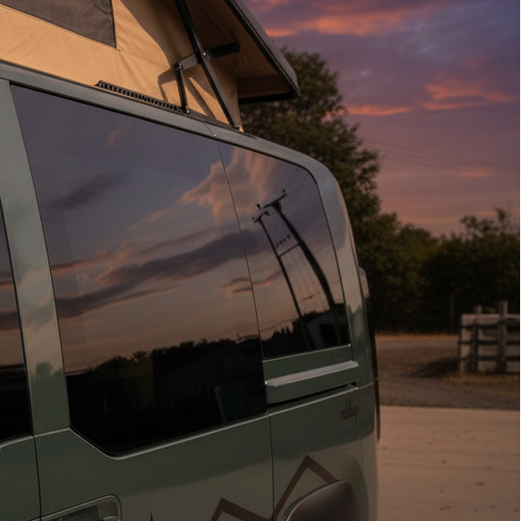Kia PV5 | Fitted Glass Campervan Windows | CCCampers
