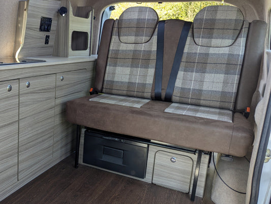 M1 Crash-Tested Duo Double Travelling Seat Bed for the Maxus eDeliver3 ED3