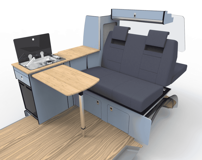 Maxus eDeliver 5 ED5 Ultimate Side Kitchen Layout Campervan Conversion – A True Camper with Comfort, Style & Adventure in One!