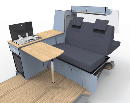 Maxus eDeliver 5 ED5 Ultimate Side Kitchen Layout Campervan Conversion – A True Camper with Comfort, Style & Adventure in One!