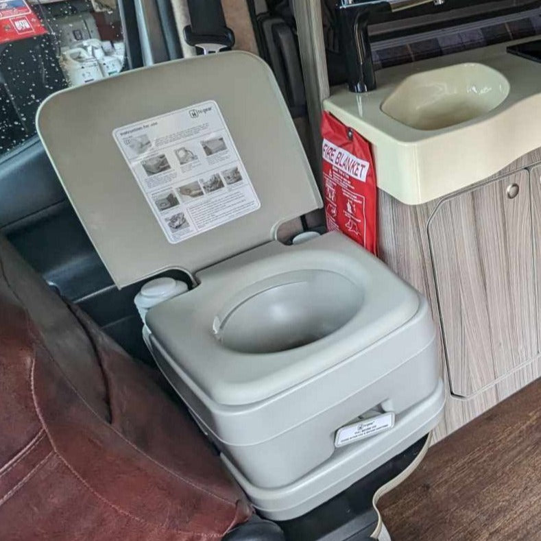 Clee camper toilet System with the Fiamma Bi-Pot® compact portable loo - cccampers.myshopify.com