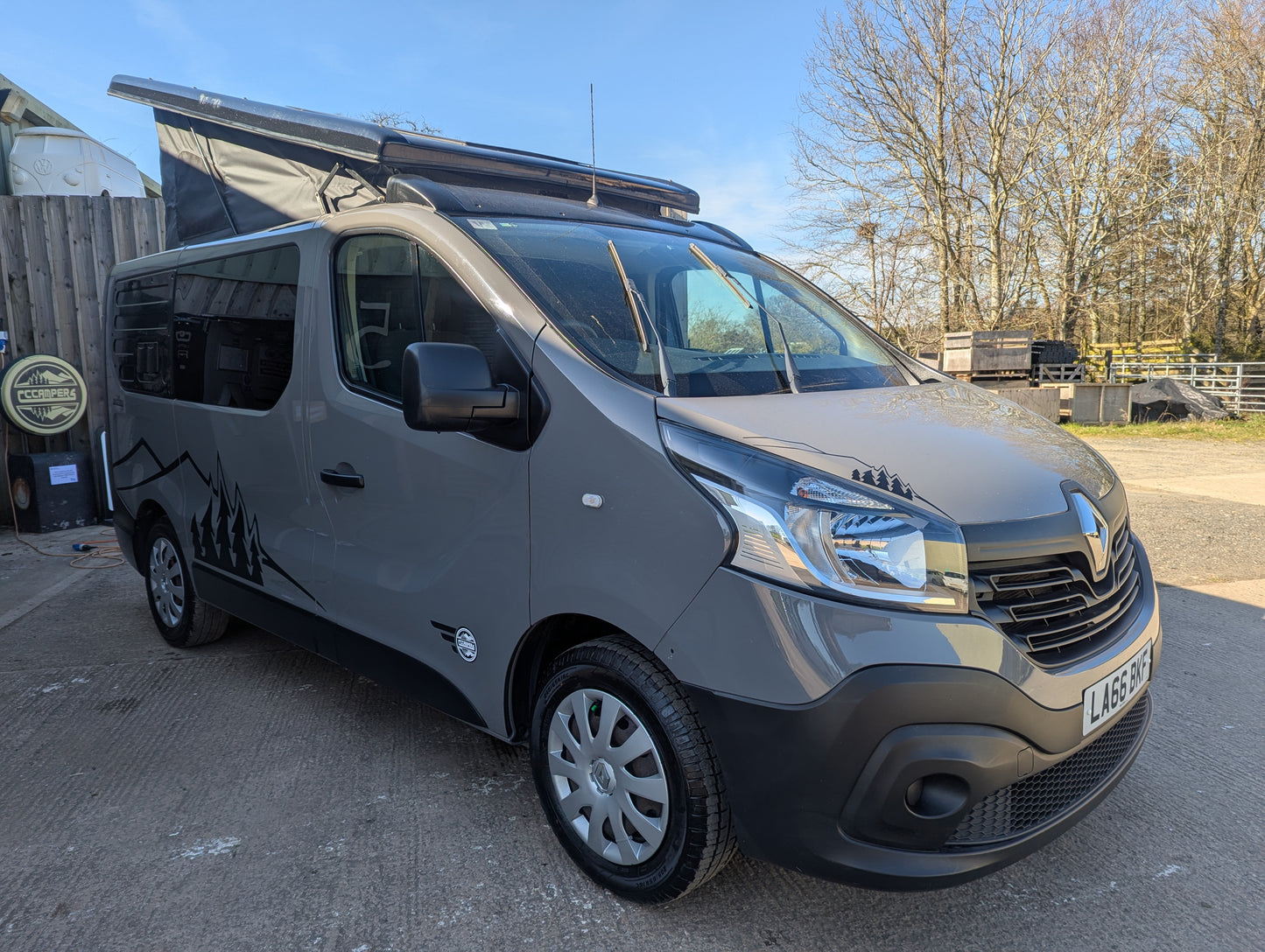 For Sale 2017 Pre Loved CCCampers SWB 'Witley' Renault Trafic Campervan with only 51,200 miles on the clock!