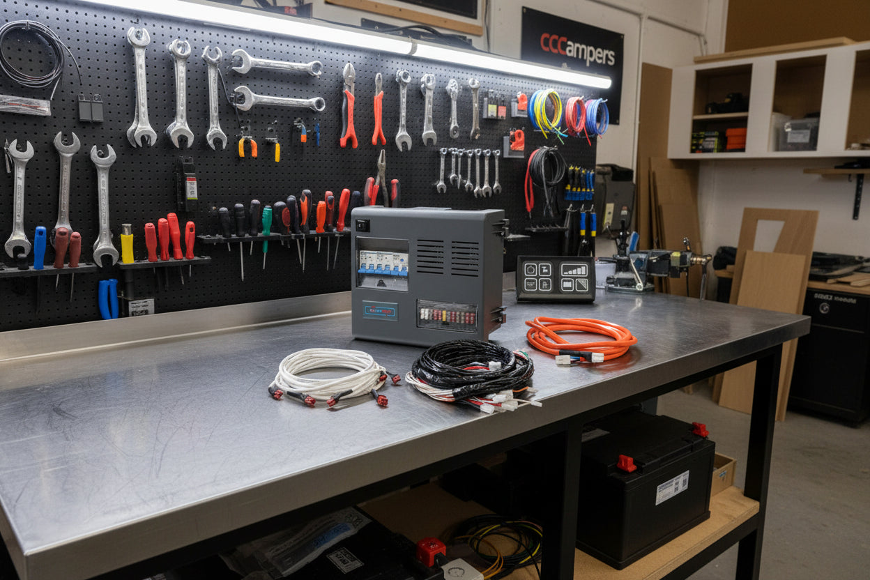 The Ultimate DIY Van Converter’s Camper Van Power Distribution Unit (PDU) & Plug-and-Play Easy No Wiring Experience Needed Wiring Kit