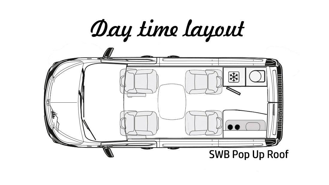 The Flagship Witley Twin-Bed Campervan Conversion with Toilet for Renault Trafic : Available with 4, 5, or 6 Travelling Seats