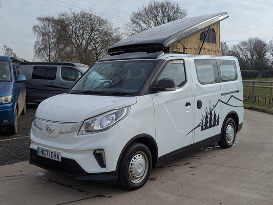 Upgrade your SAIC Maxus eDeliver 3 campervan with the Stargaze Rear Elevating Roof and optional window installation. Enhance headroom, ventilation, and natural light for a more comfortable and spacious adventure. Professionally fitted with high-quality materials.