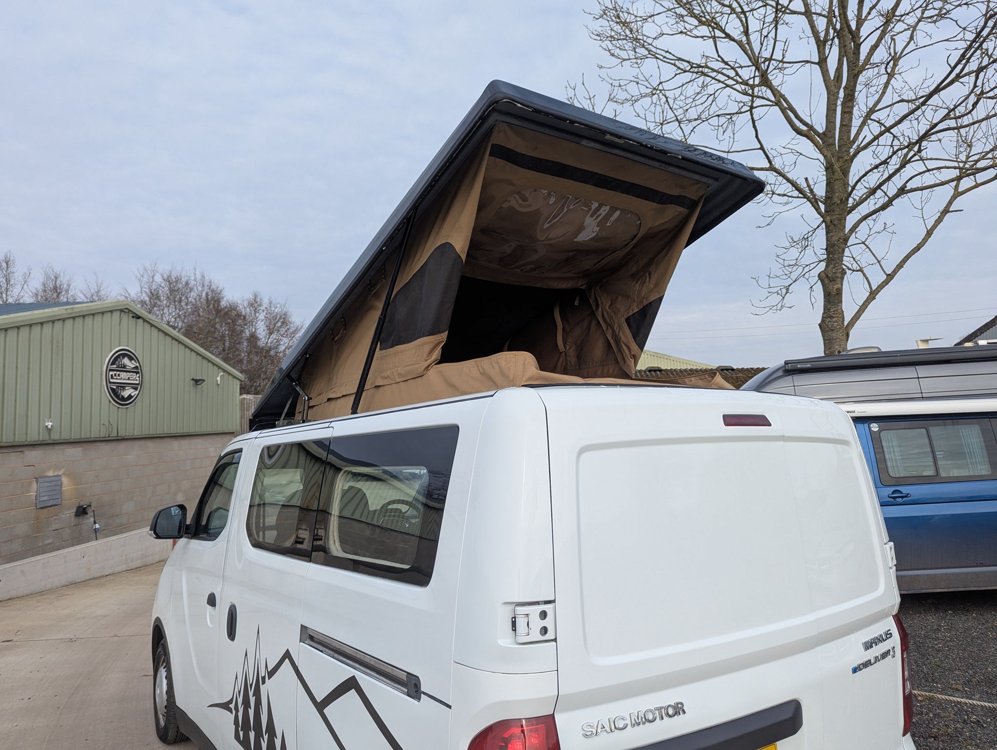 Upgrade your SAIC Maxus eDeliver 3 campervan with the Stargaze Rear Elevating Roof and optional window installation. Enhance headroom, ventilation, and natural light for a more comfortable and spacious adventure. Professionally fitted with high-quality materials.